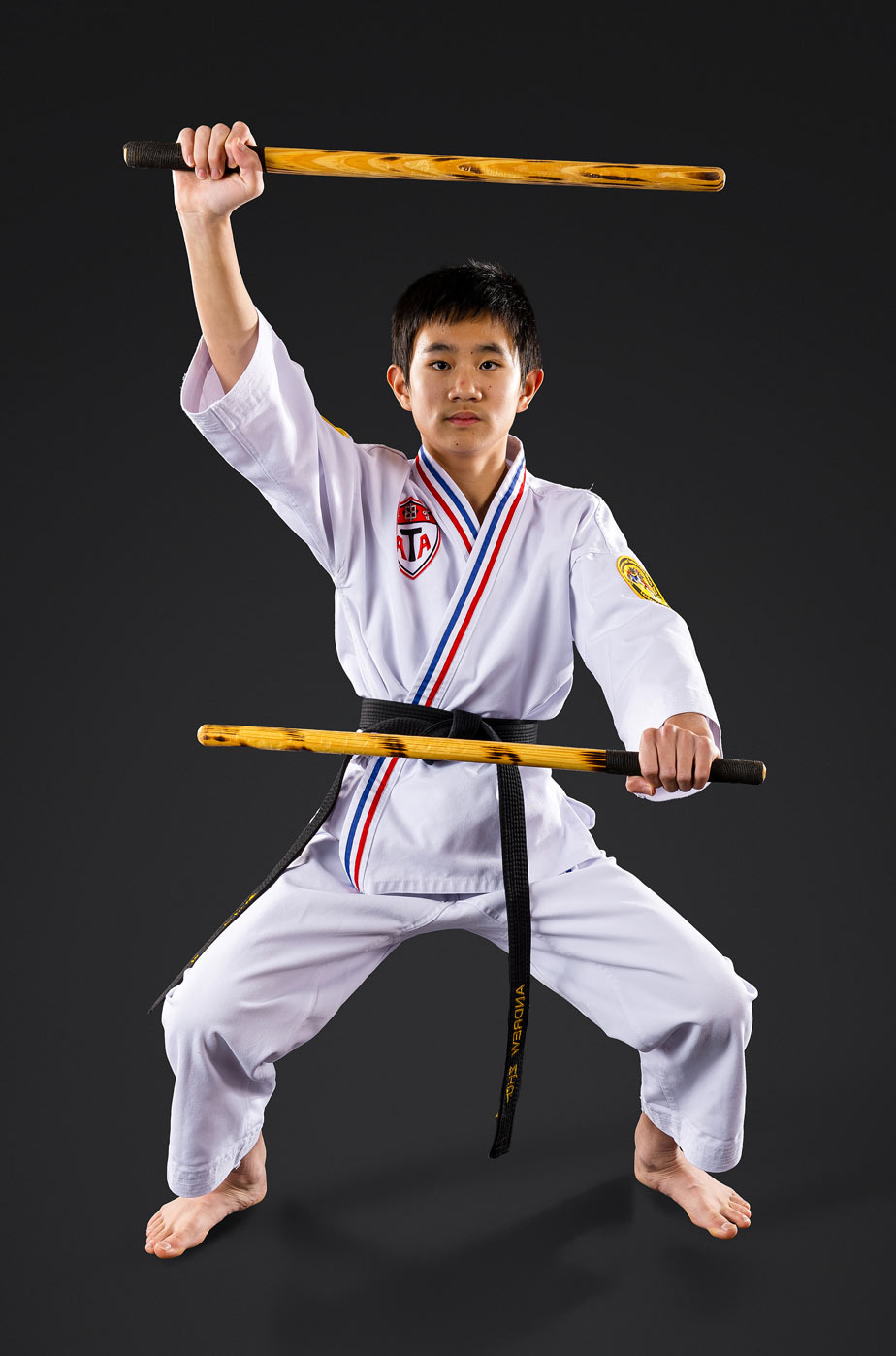 Mr. Zu Practicing Weapons